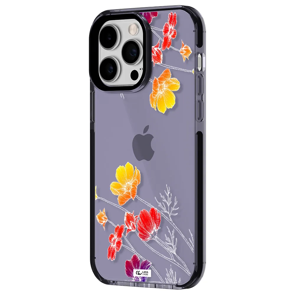 Hibiscus Flower Apple iPhone 15 Pro Max impact Lilac Case