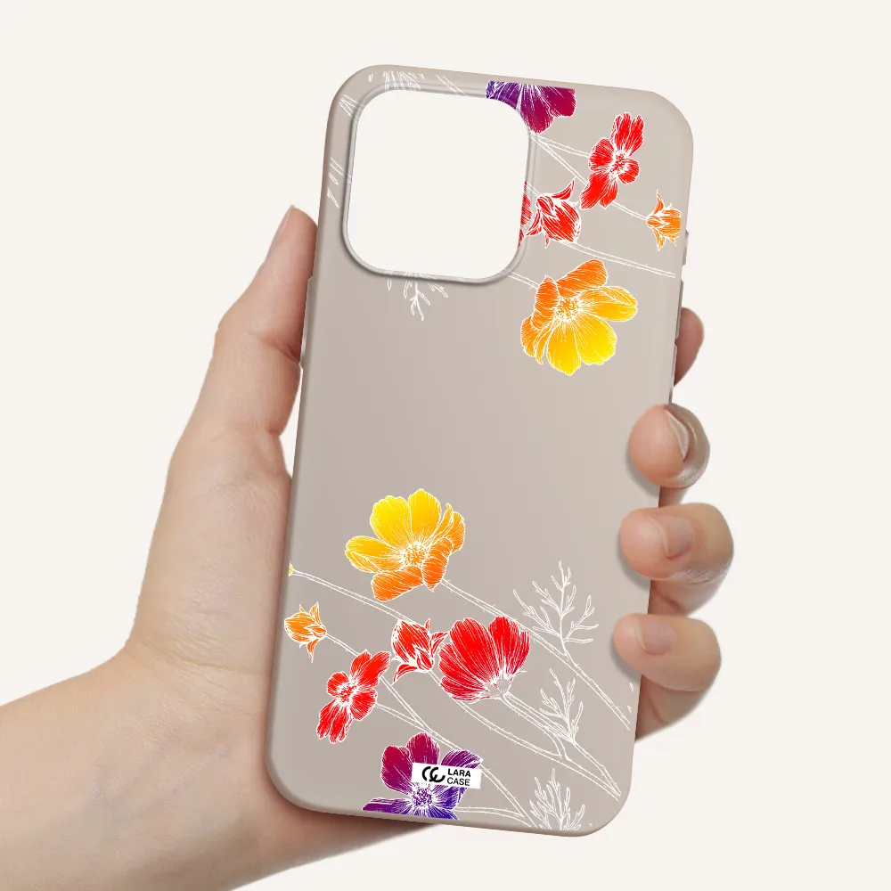 Hibiscus Flower Apple Iphone 15 Pro max Silicone Stone Case