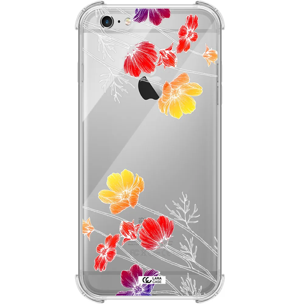 Hibiscus Flower Apple iPhone 6 s plus Clear PC Case