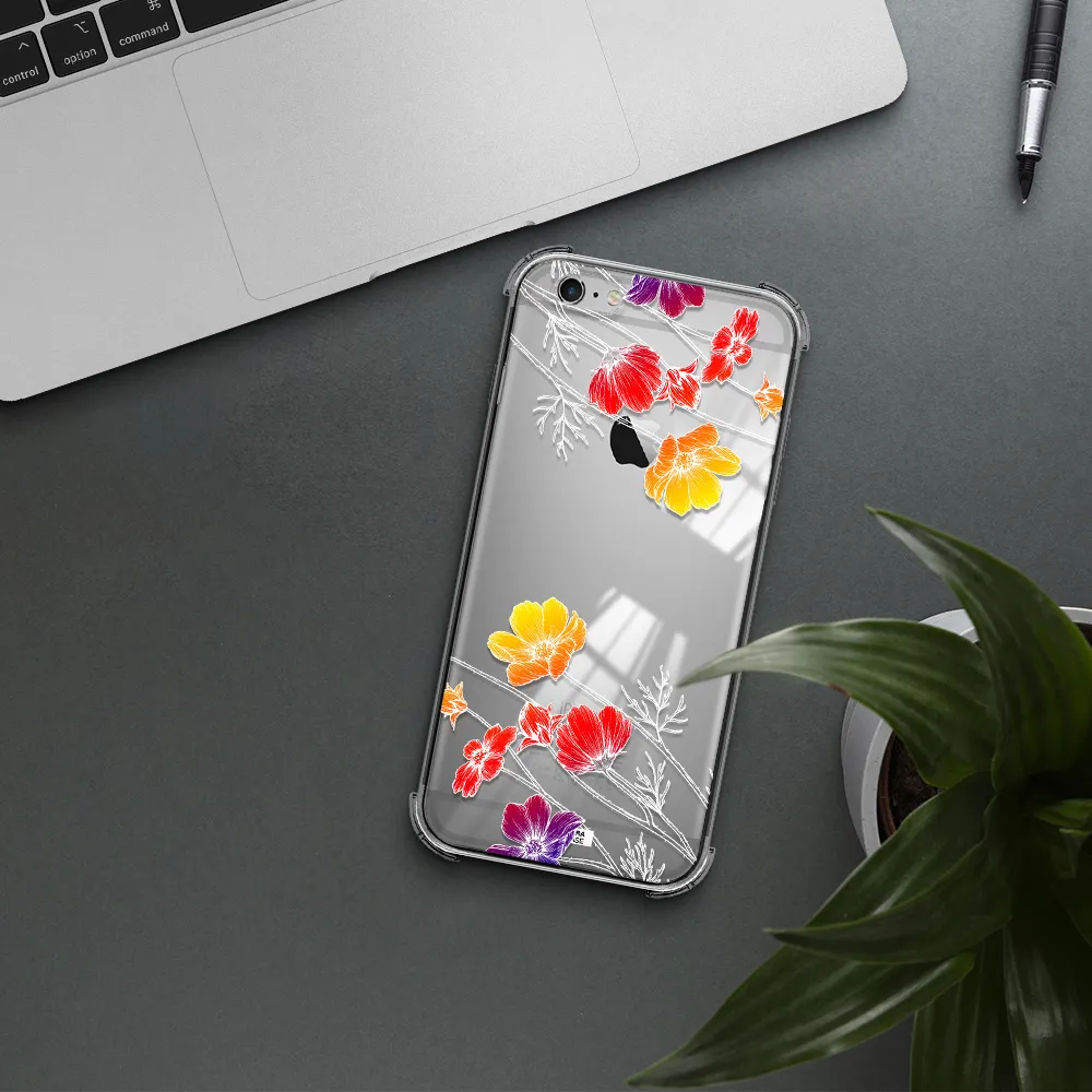 Hibiscus Flower Apple iPhone 6 s plus Clear PC Case