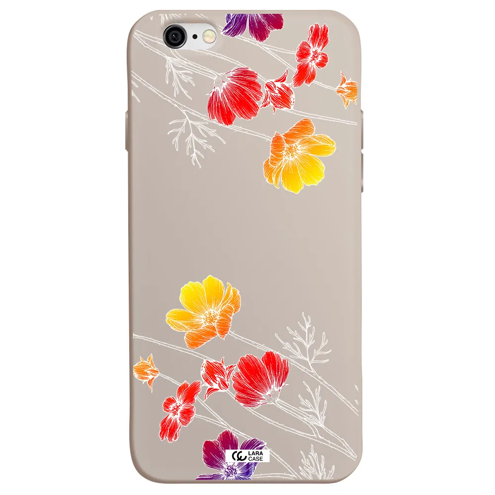 Hibiscus Flower Apple iPhone 6 Silicone Stone Case