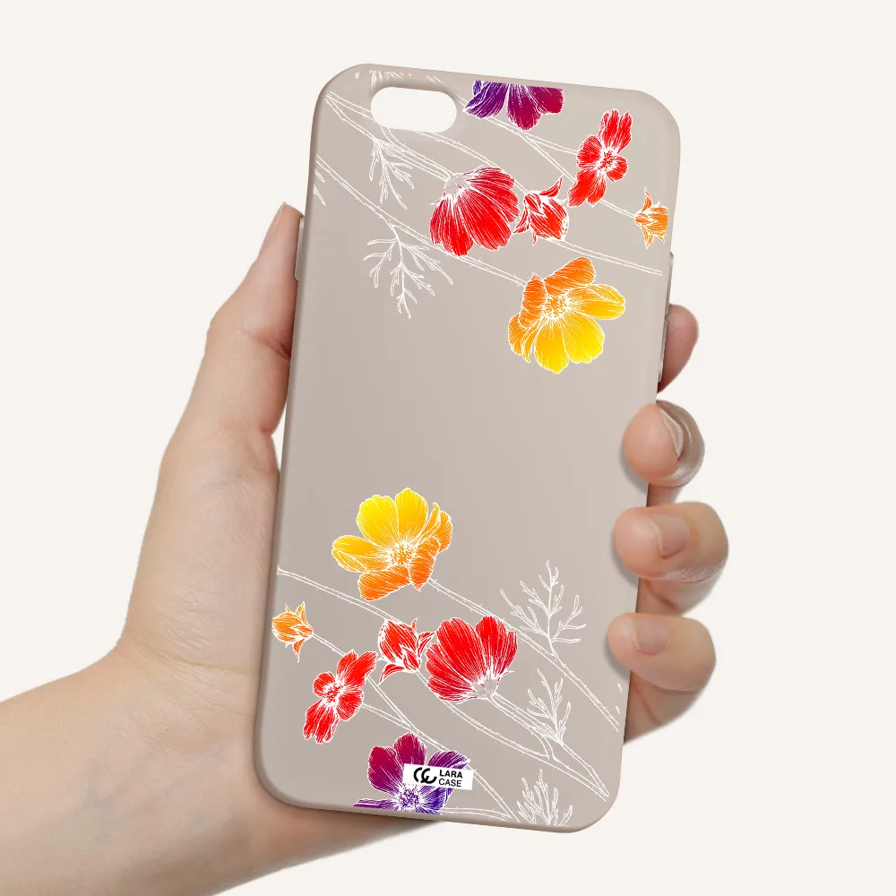 Hibiscus Flower Apple iPhone 6 Silicone Stone Case