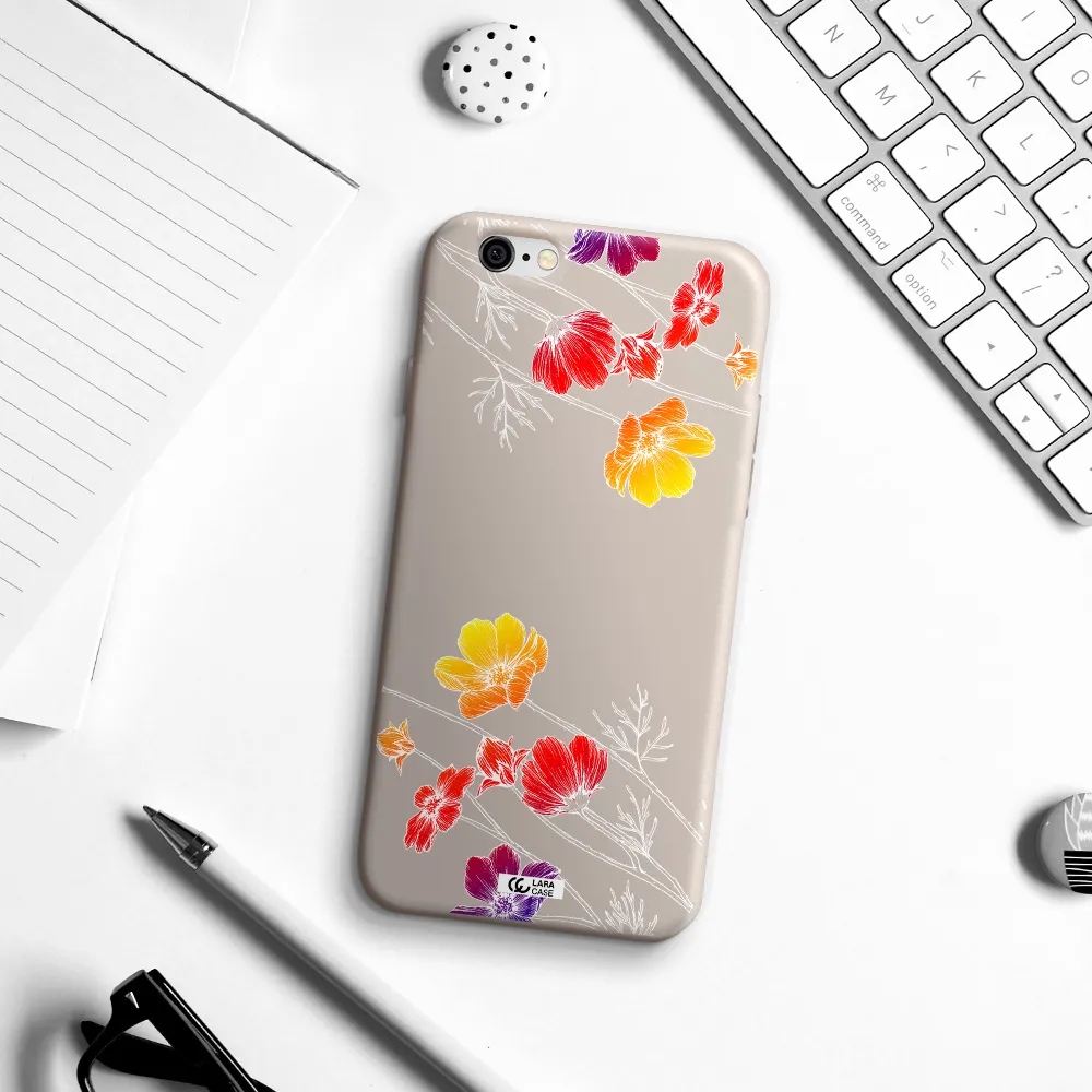 Hibiscus Flower Apple iPhone 6 Silicone Stone Case