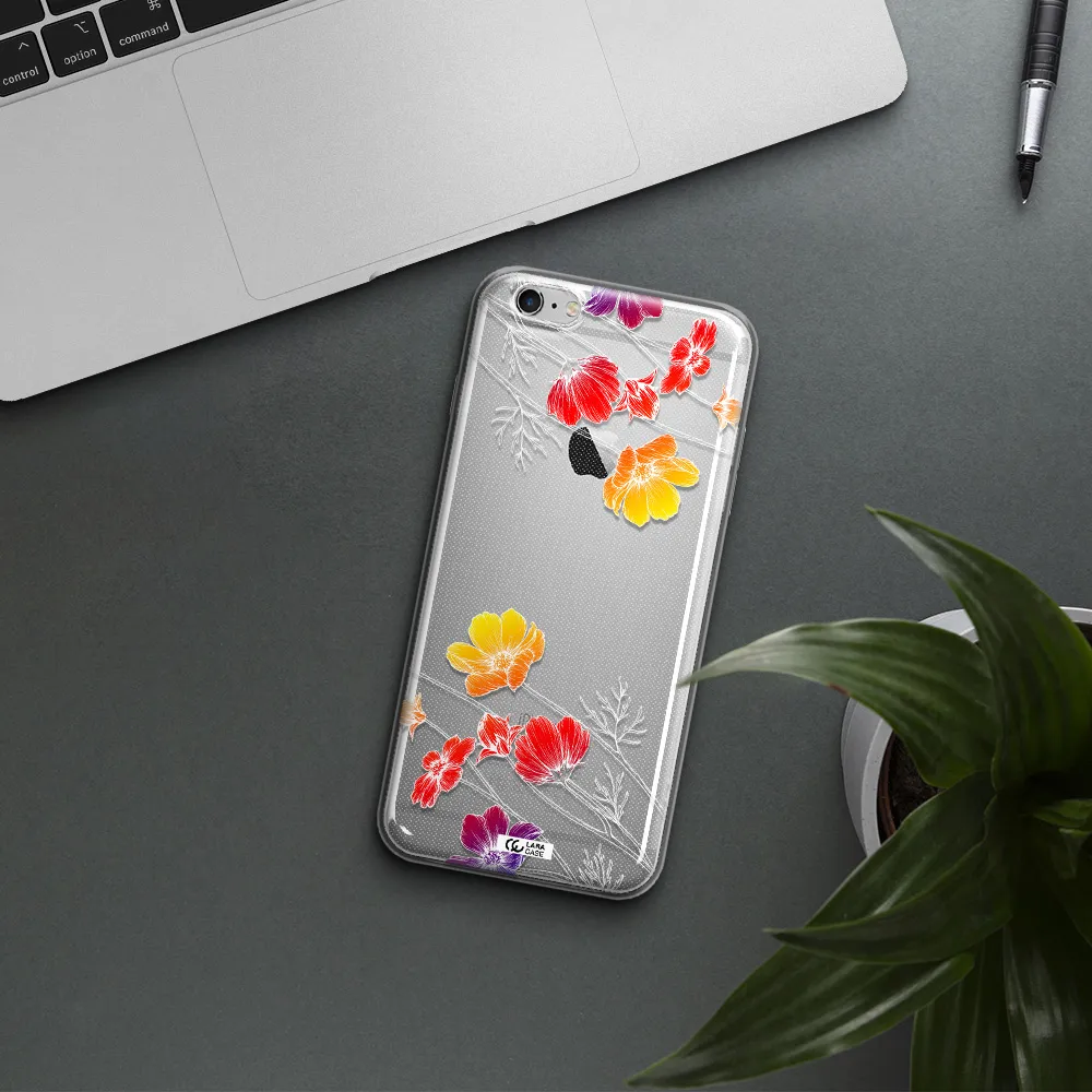 Hibiscus Flower Apple iPhone 6S Clear TPU Case
