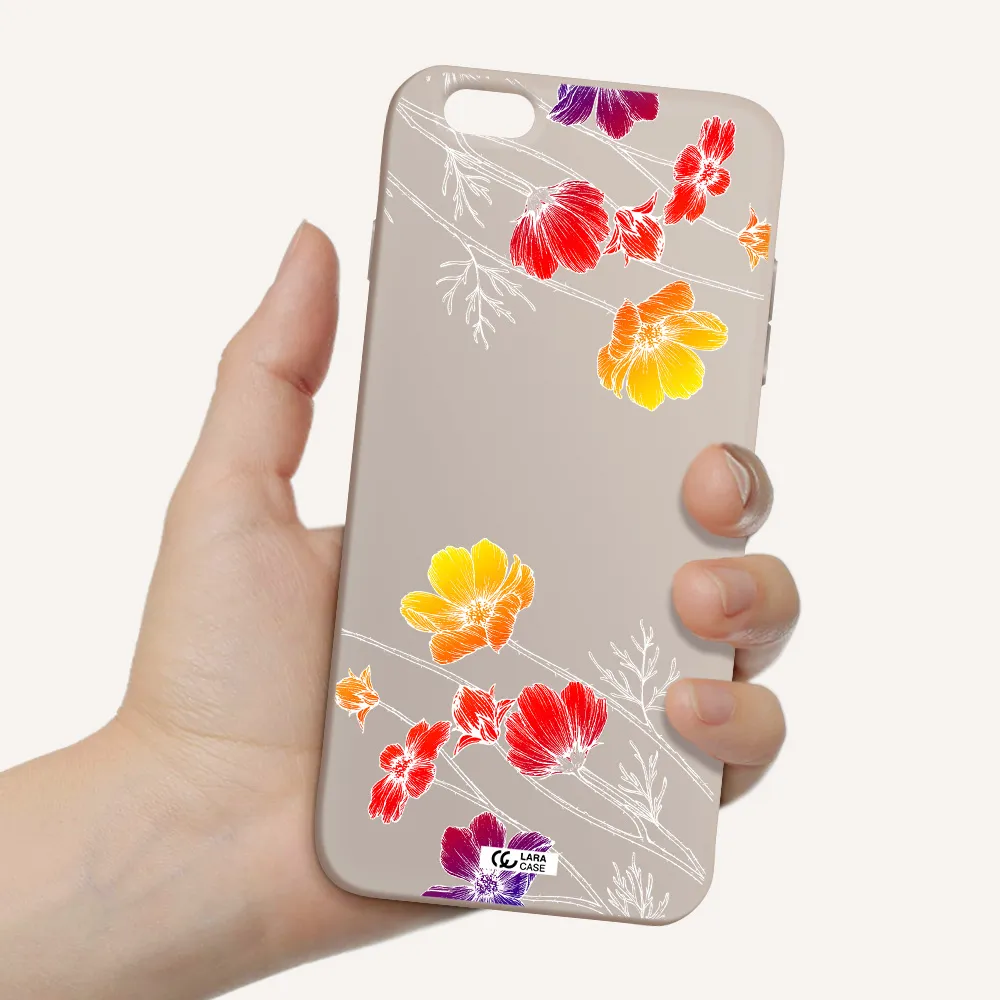 Hibiscus Flower Apple iPhone 6S Silicone Stone Case