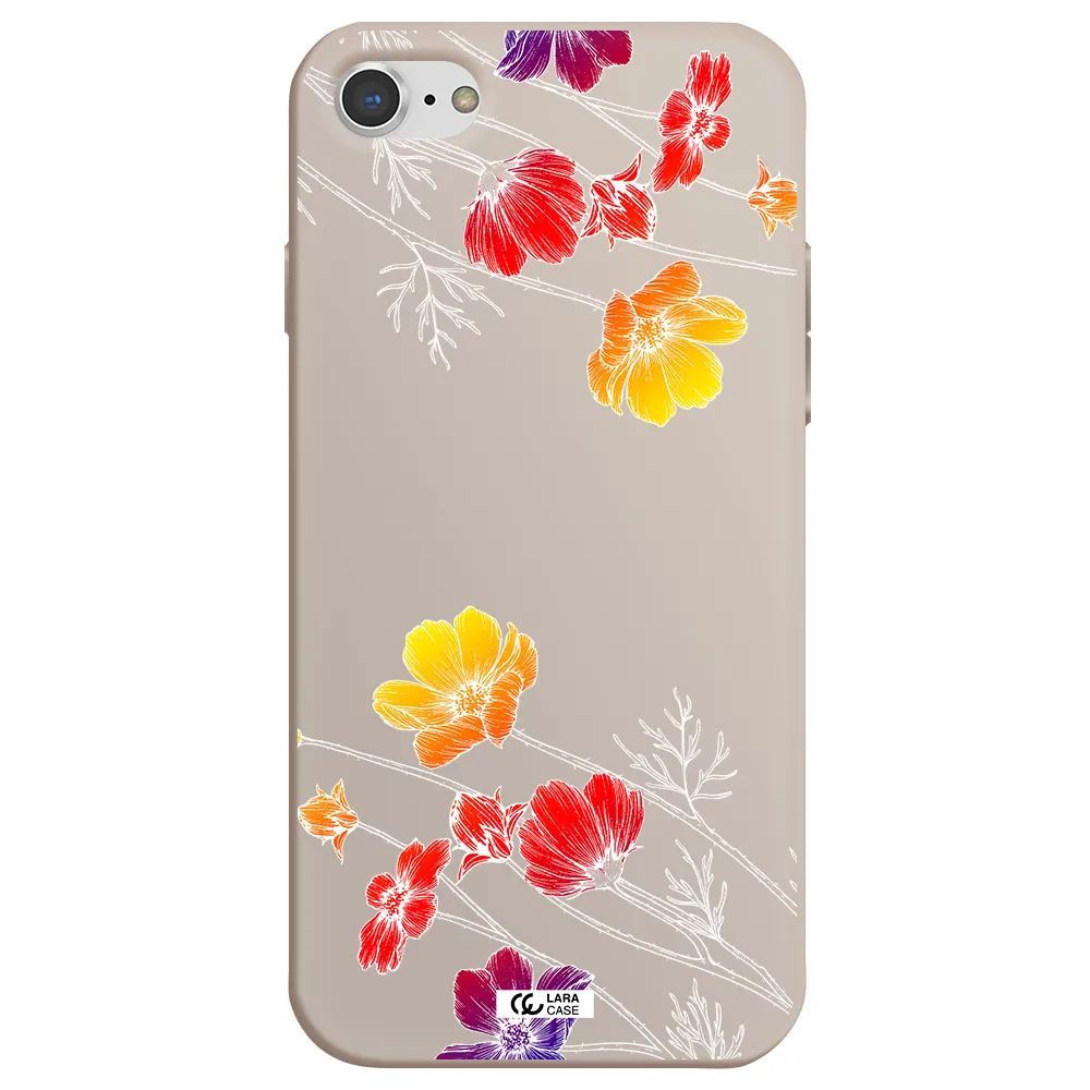 Hibiscus Flower Apple iPhone 7 Silicone Stone Case