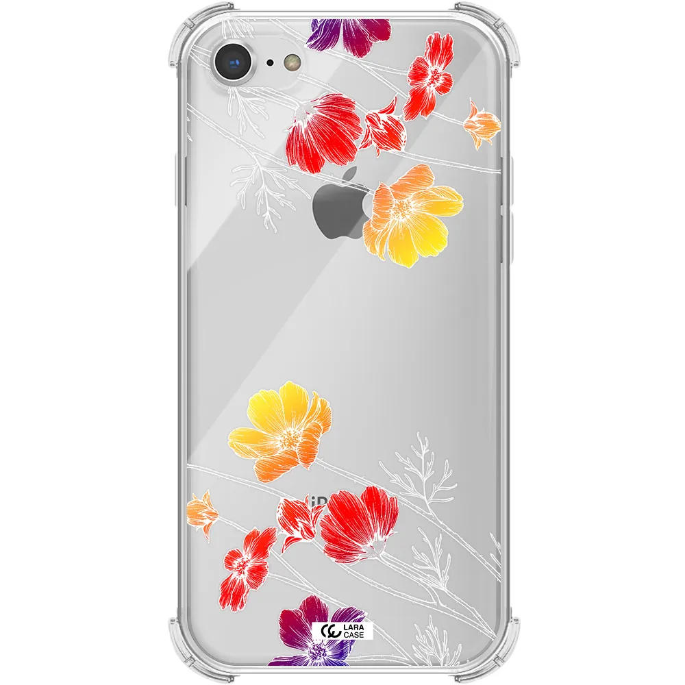 Hibiscus Flower Apple iPhone 8 Clear PC Case