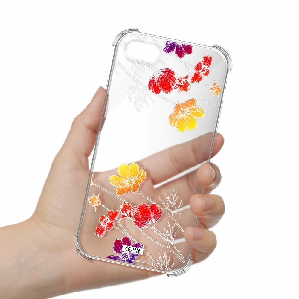 Hibiscus Flower Apple iPhone se 2020 Clear PC Case