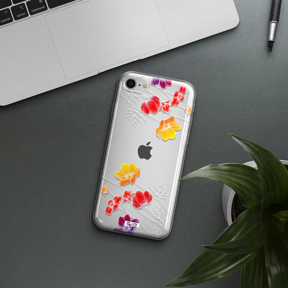 Hibiscus Flower Apple Iphone Se 2020 Clear Tpu Case