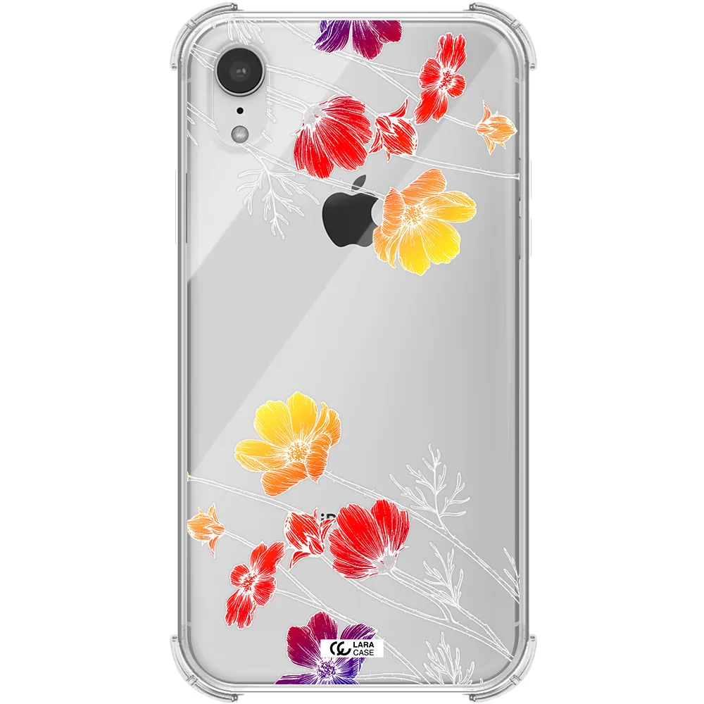 Hibiscus Flower Apple iPhone XR Clear PC Case