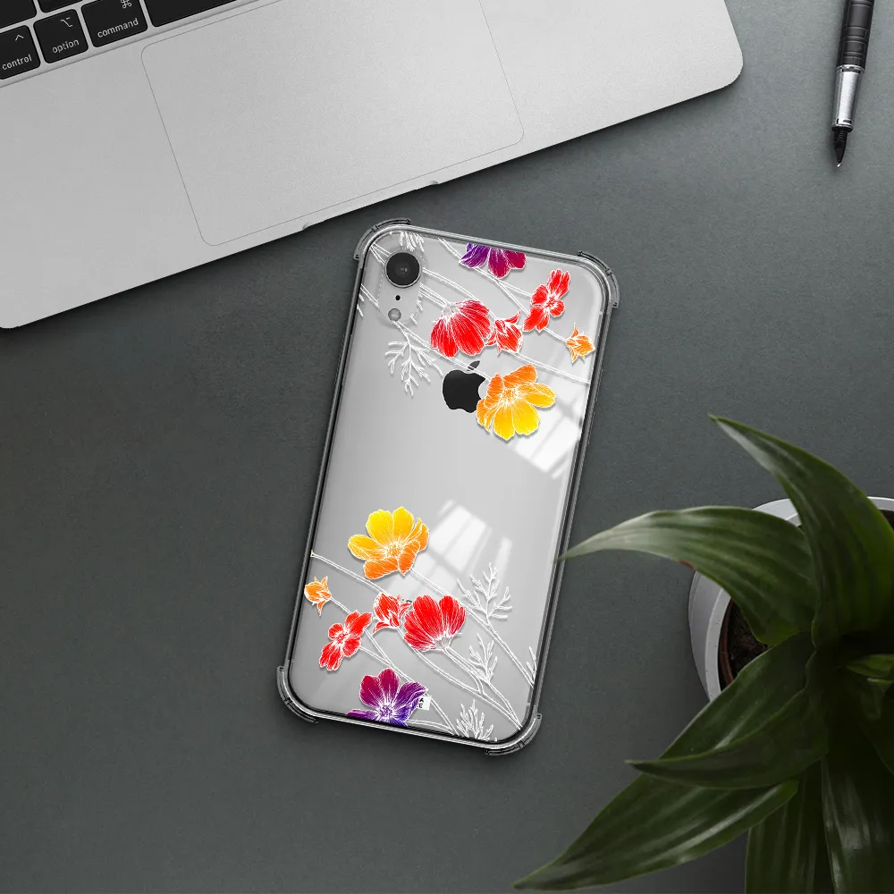 Hibiscus Flower Apple iPhone XR Clear PC Case