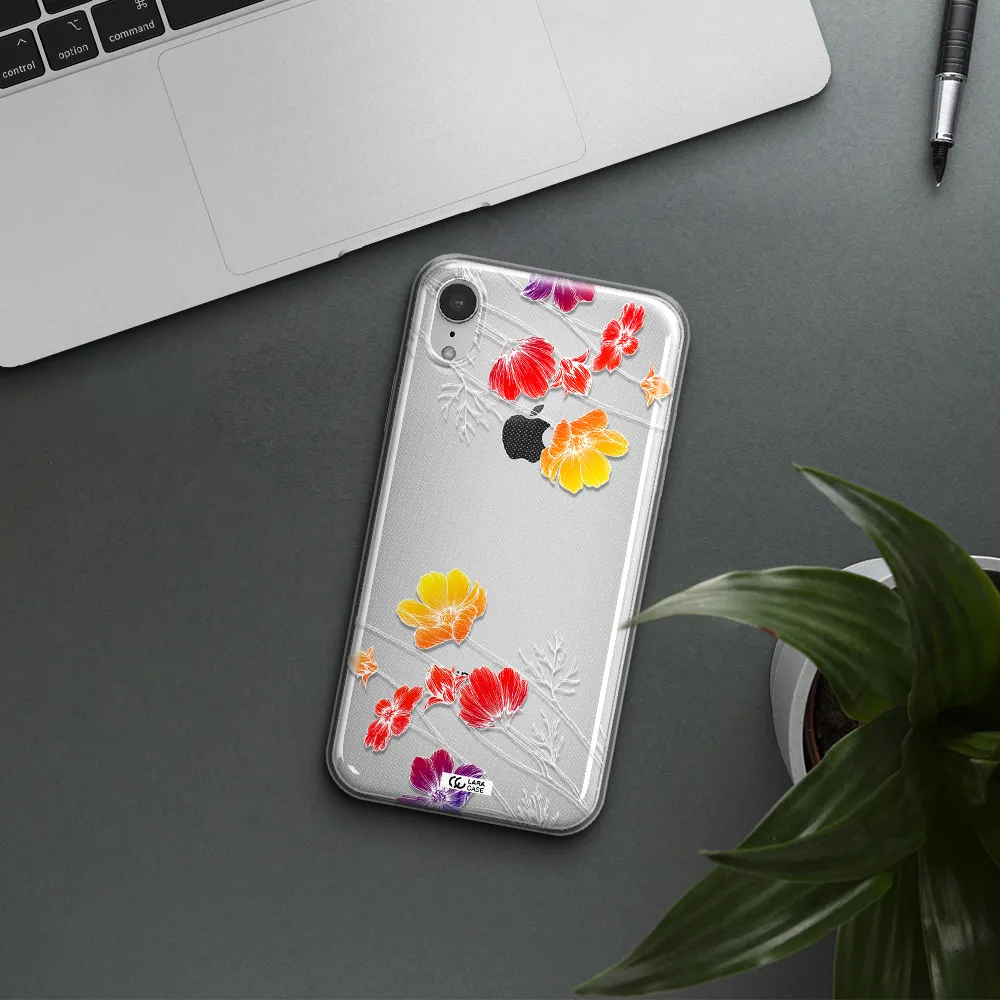 Hibiscus Flower Apple iPhone XR Clear TPU Case