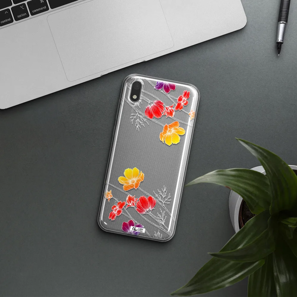 Hibiscus Flower Huawei Honor 8S Clear TPU Case