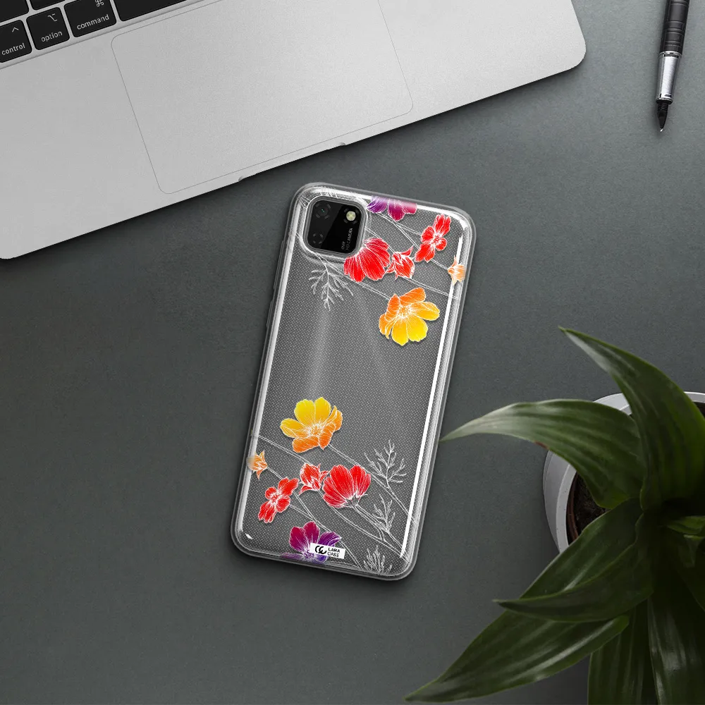 Hibiscus Flower Huawei Honor 9S Clear TPU Case
