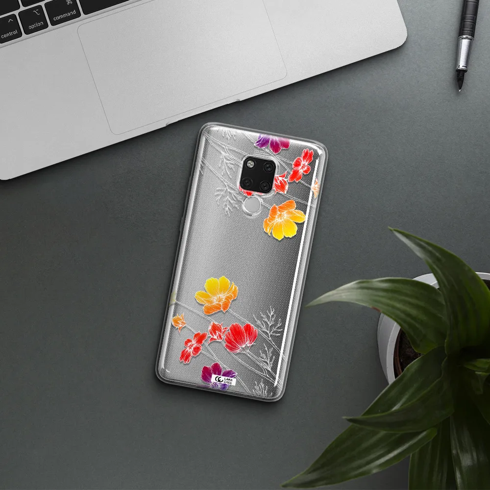 Hibiscus Flower Huawei Mate 20X Clear TPU Case