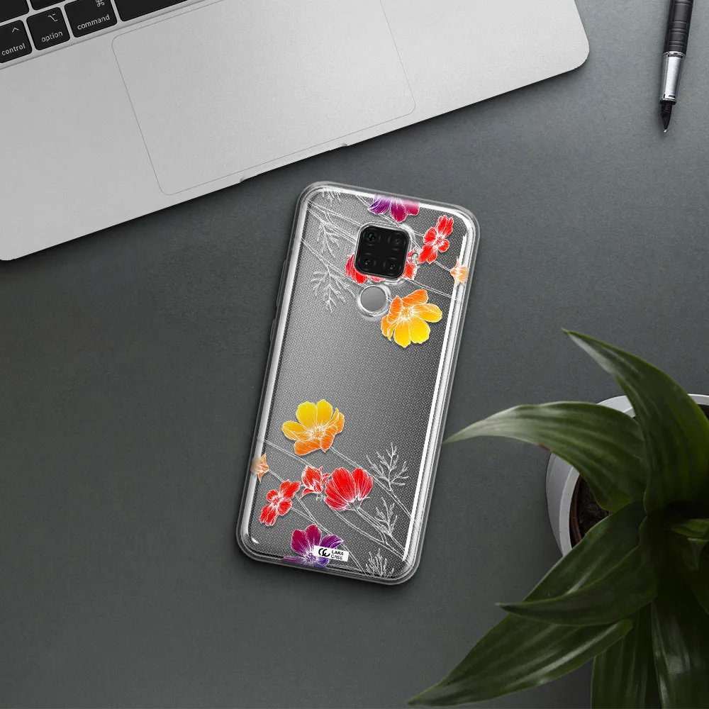 Hibiscus Flower Huawei Mate 30 Lite Clear TPU Case