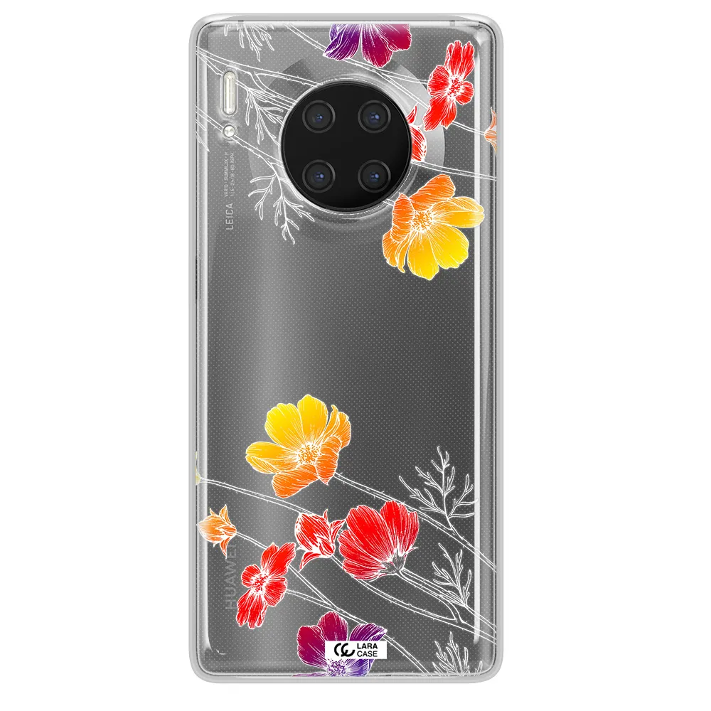 Hibiscus Flower Huawei Mate 30 Pro Clear TPU Case