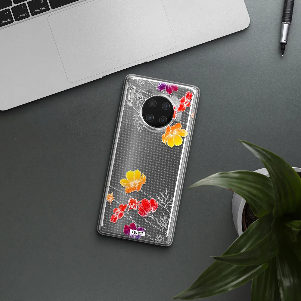 Hibiscus Flower Huawei Mate 30 Pro Clear TPU Case