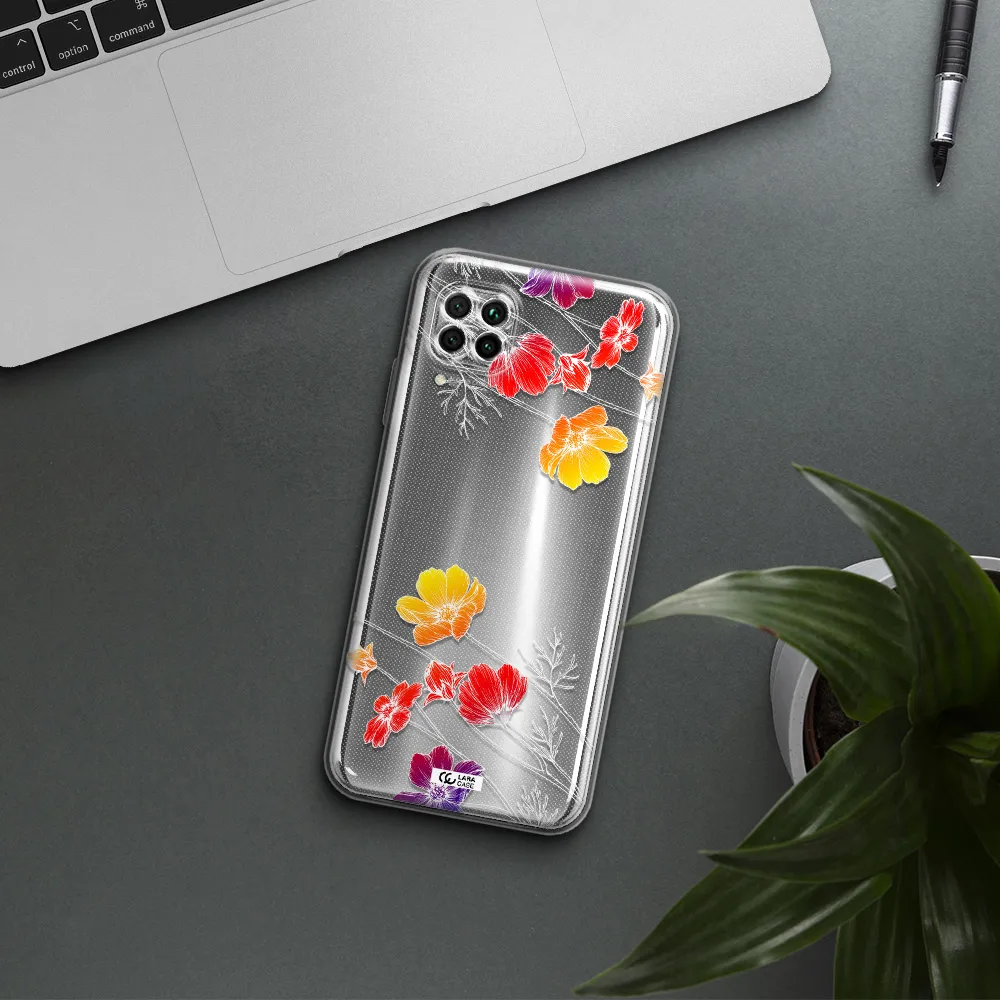 Hibiscus Flower Huawei Nova 7I Clear Tpu Case