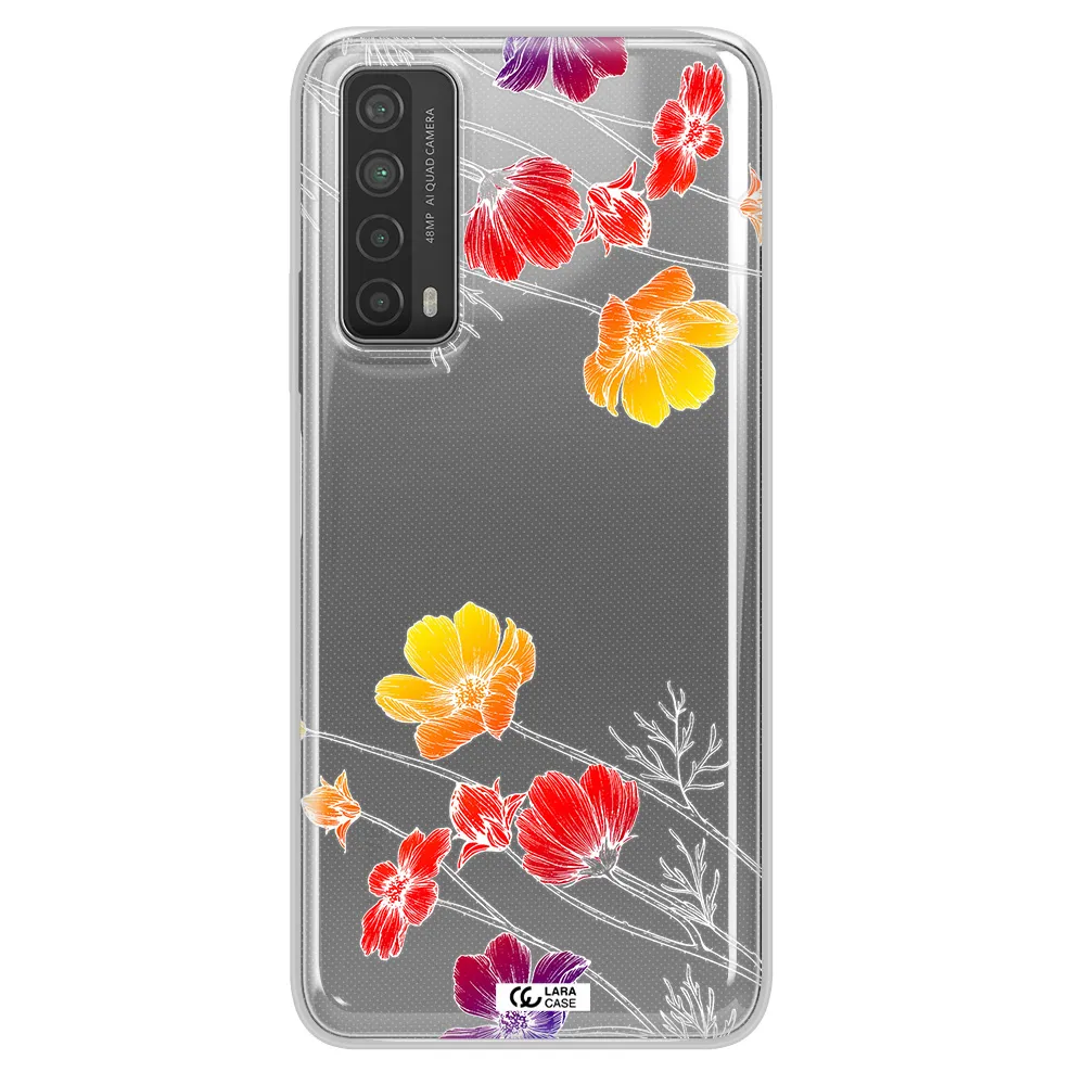 Hibiscus Flower Huawei P Smart 2021 Clear TPU Case