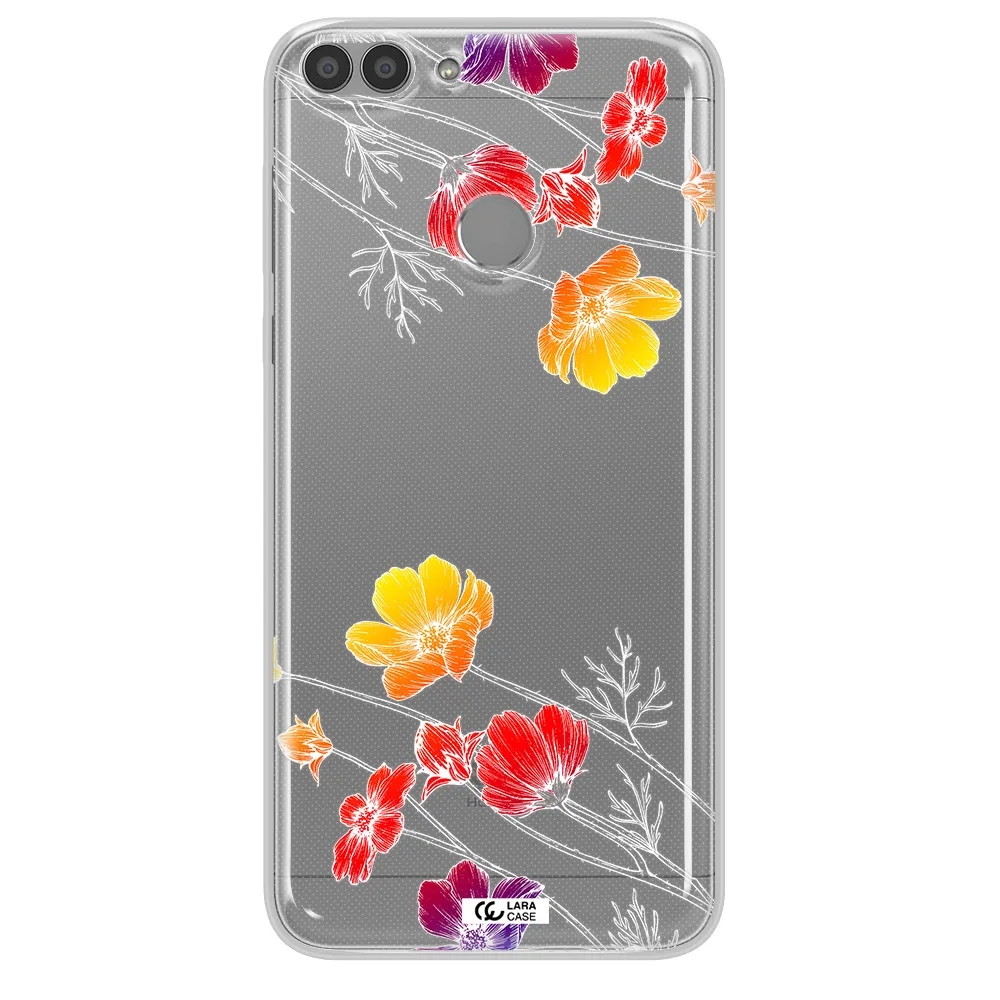 Hibiscus Flower Huawei P Smart Clear TPU Case