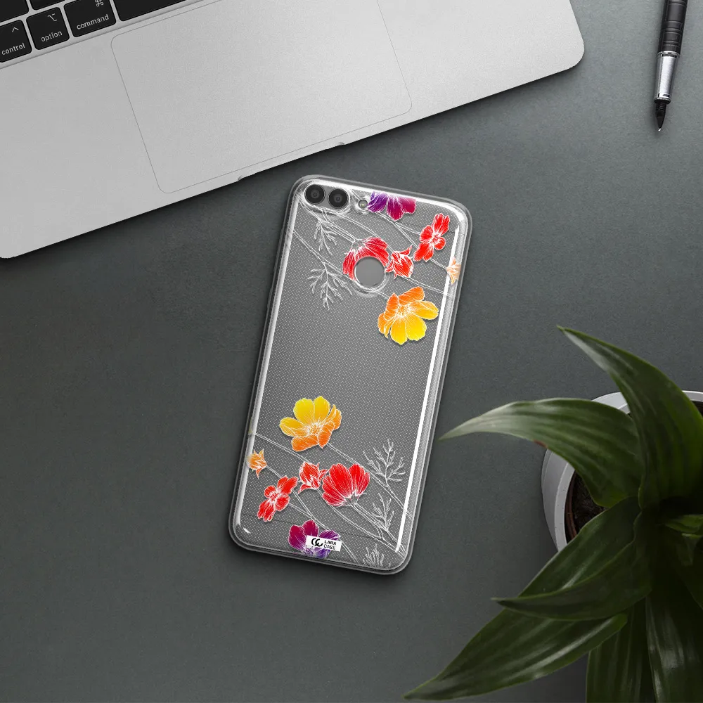 Hibiscus Flower Huawei P Smart Clear TPU Case