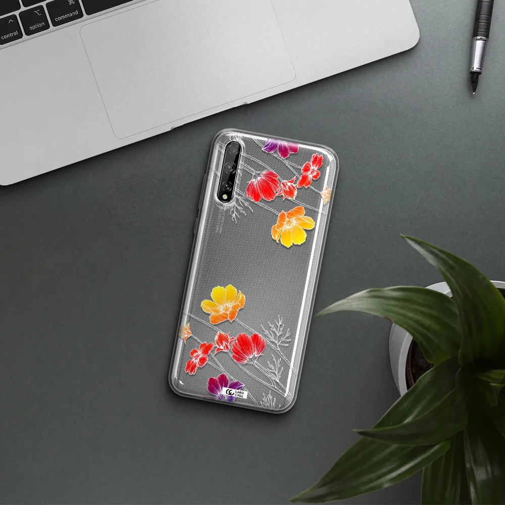Hibiscus Flower Huawei P Smart S Clear TPU Case