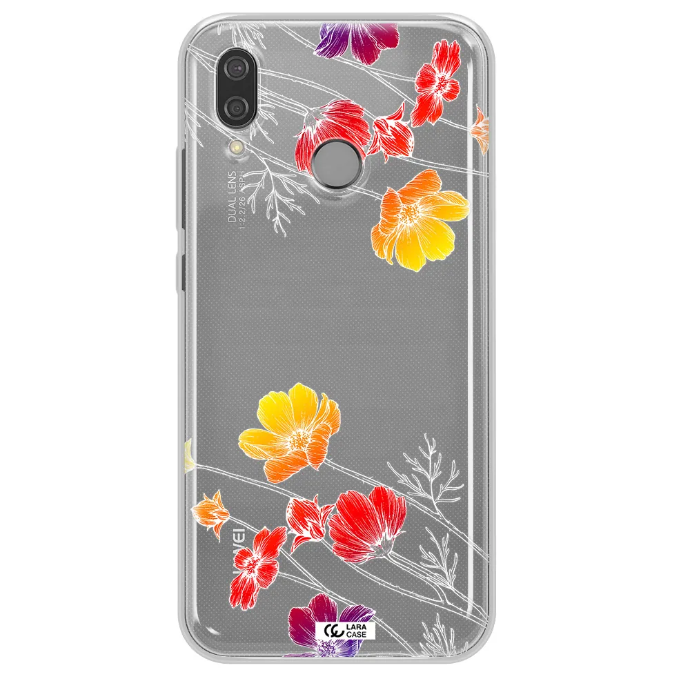 Hibiscus Flower Huawei P20 Lite Clear TPU Case