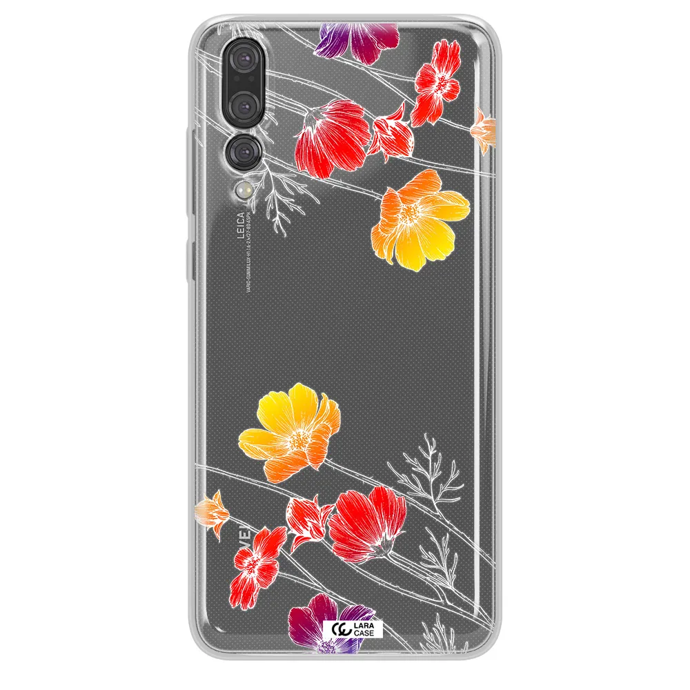 Hibiscus Flower Huawei P20 Pro Clear TPU Case