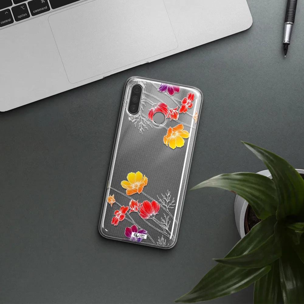 Hibiscus Flower Huawei P30 Lite Clear TPU Case