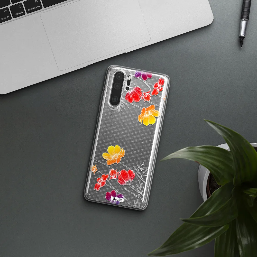 Hibiscus Flower Huawei P30 Pro Clear TPU Case