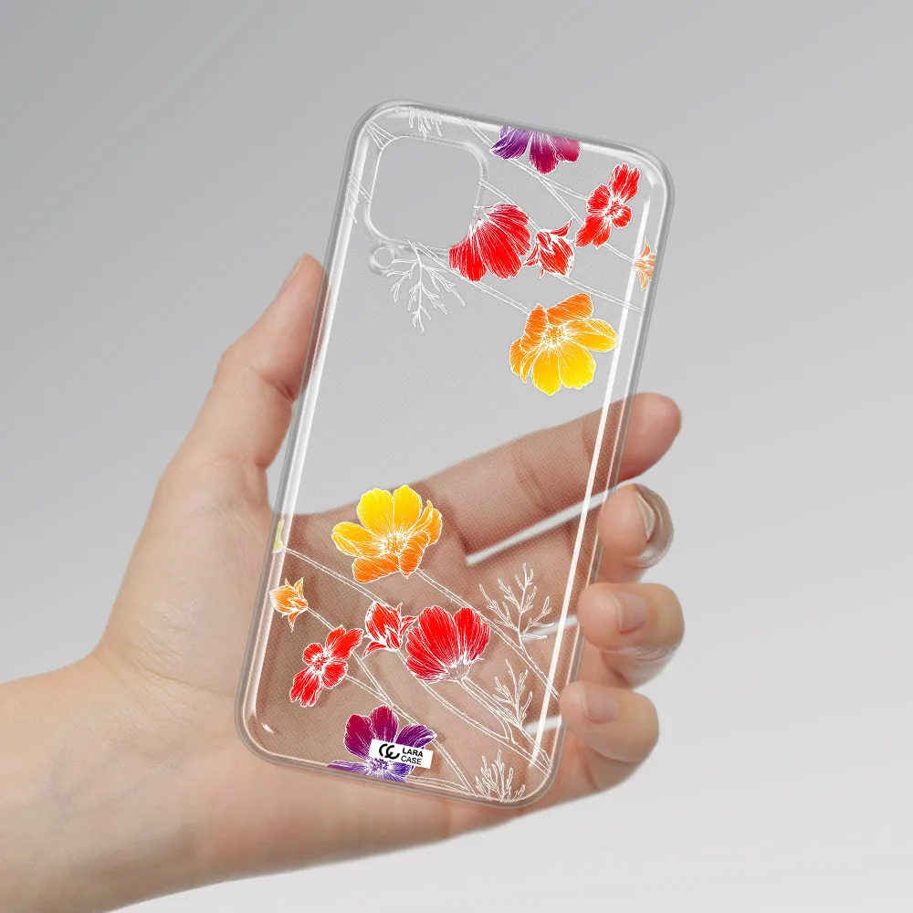 Hibiscus Flower Huawei P40 Lite Clear TPU Case