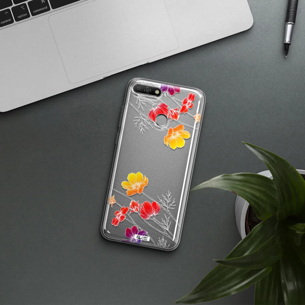 Hibiscus Flower Huawei Y6 Prime 2018 Clear TPU Case