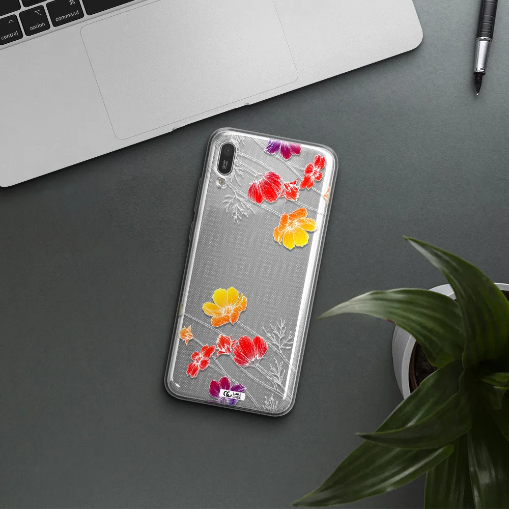 Hibiscus Flower Huawei Y6 Pro 2019 Clear TPU Case