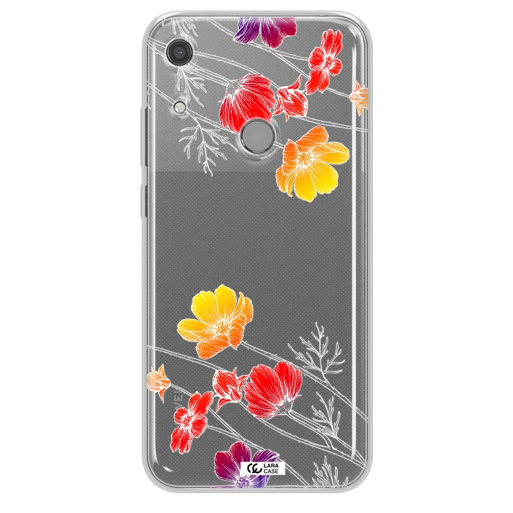Hibiscus Flower Huawei Y6S Clear TPU Case