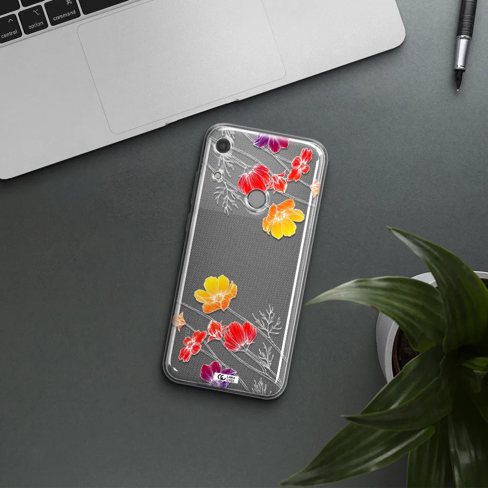 Hibiscus Flower Huawei Y6S Clear TPU Case