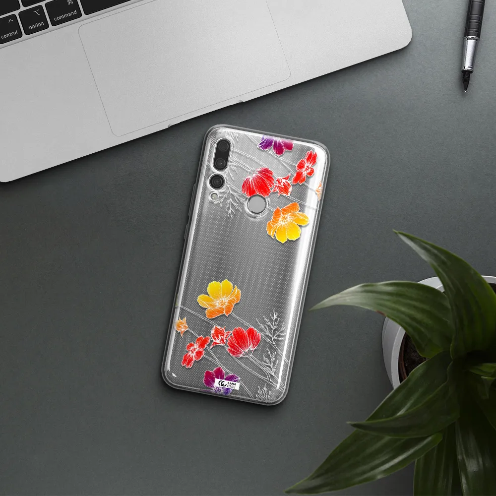 Hibiscus Flower Huawei Y9 Prime 2019 Clear TPU Case