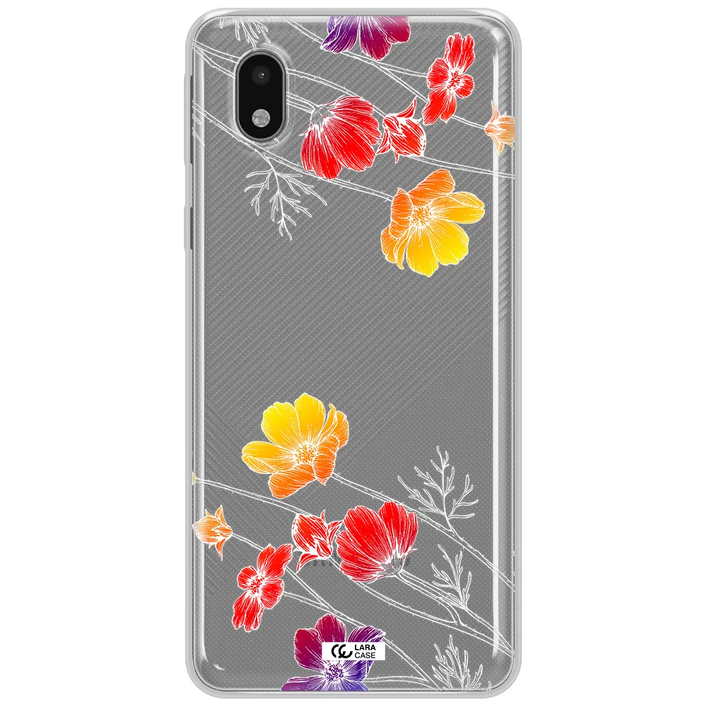 Hibiscus Flower Samsung A01 Core Clear Tpu Case