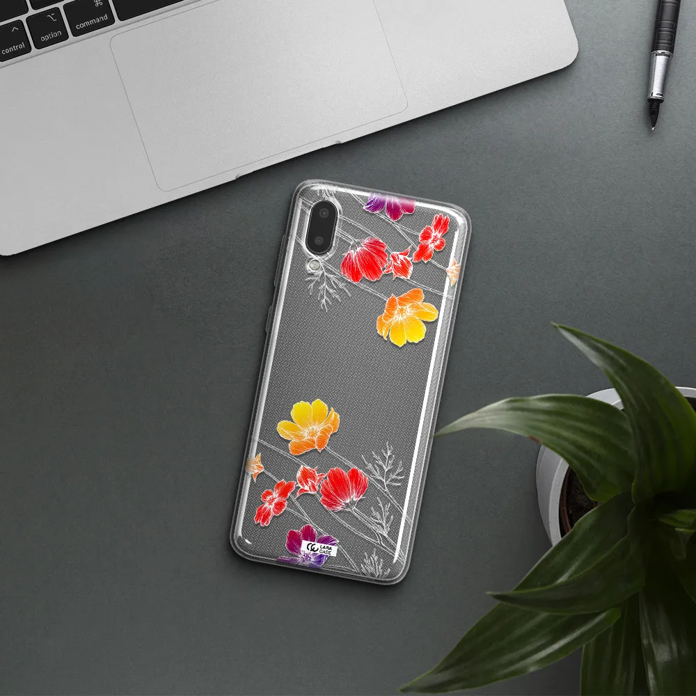 Hibiscus Flower Samsung A02 Clear TPU Case