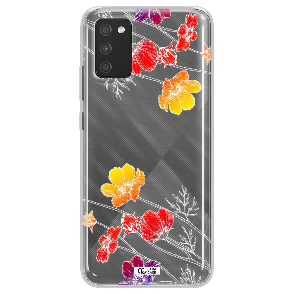 Hibiscus Flower Samsung A02S Clear TPU Case