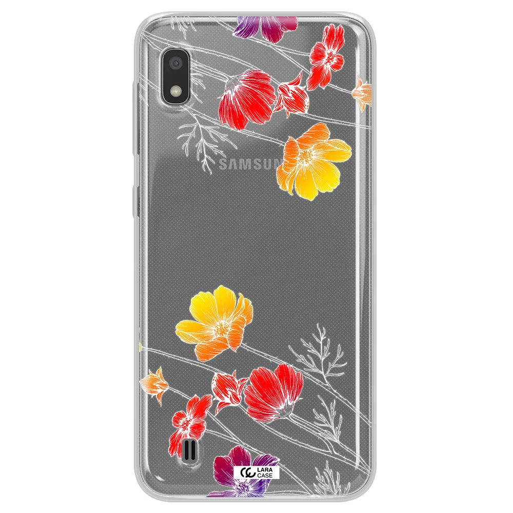Hibiscus Flower Samsung A10 Clear TPU Case