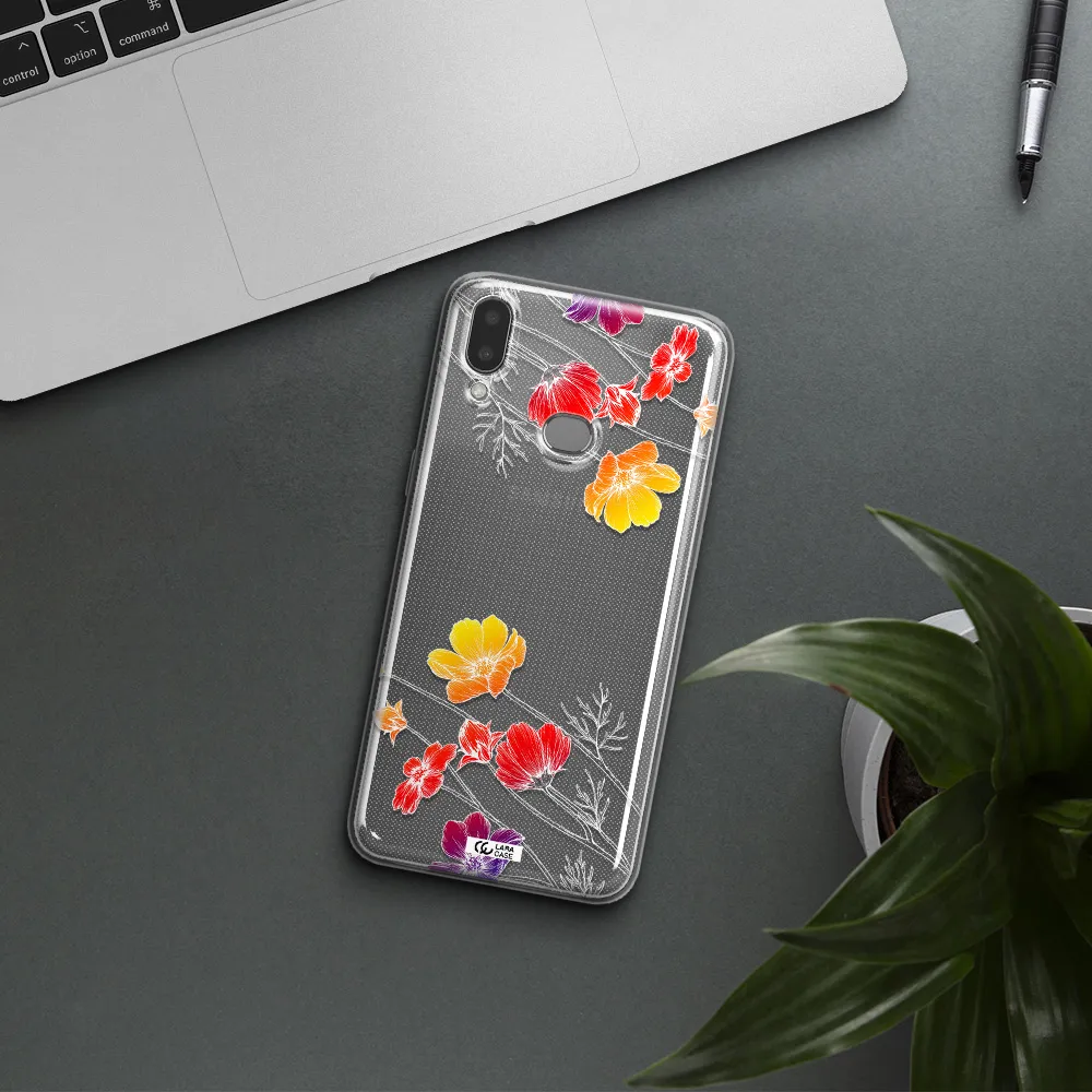 Hibiscus Flower Samsung A10S Clear TPU Case