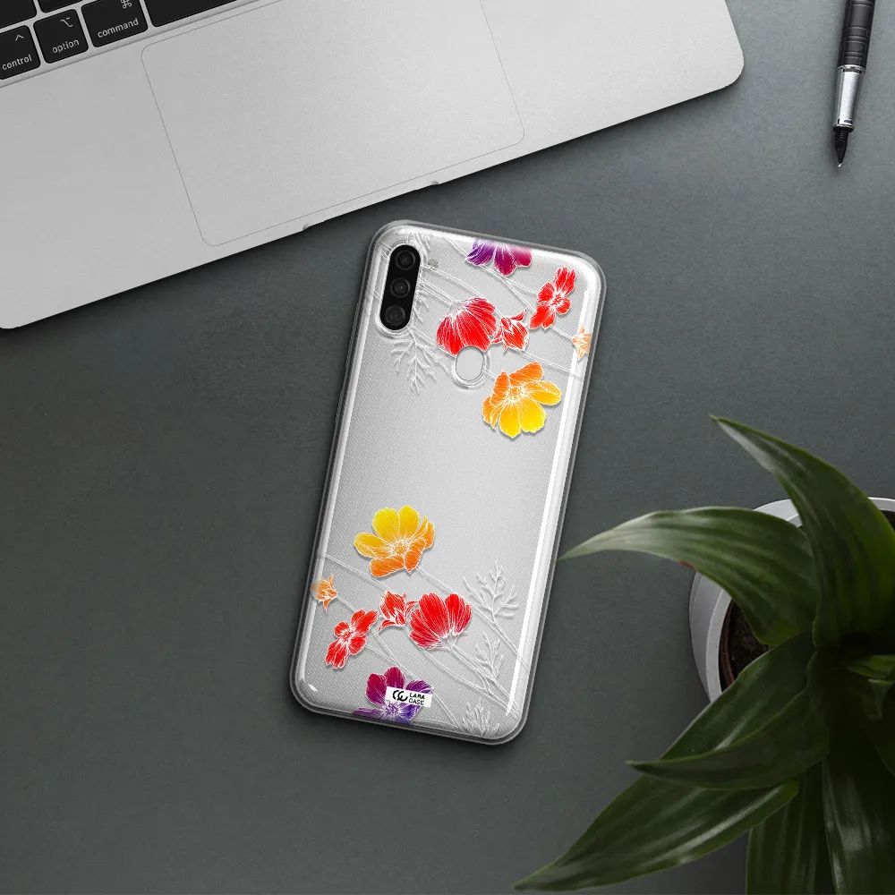 Hibiscus Flower Samsung A11 Clear TPU Case