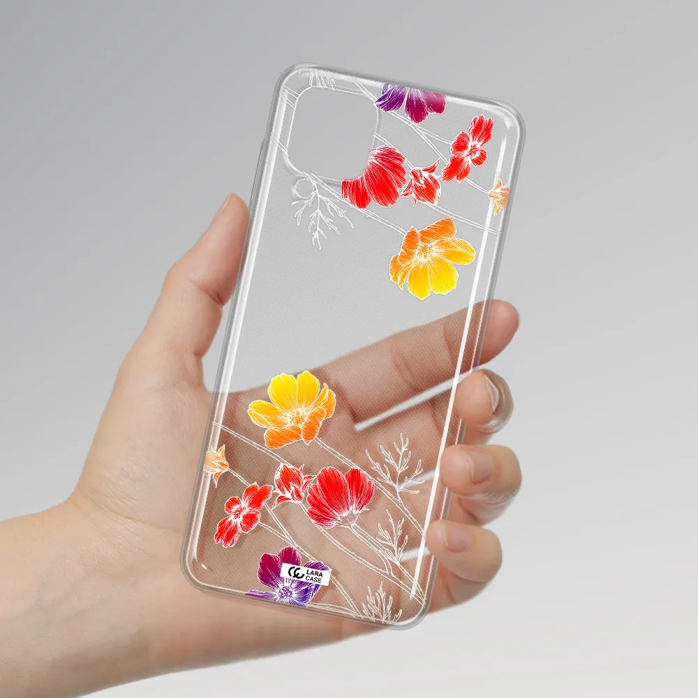 Hibiscus Flower Samsung A12 4g Clear TPU Case
