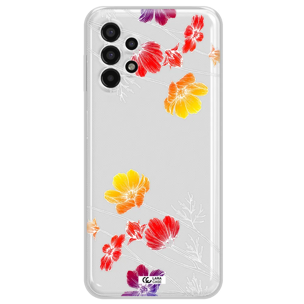 Hibiscus Flower Samsung A13 4g Clear TPU Case
