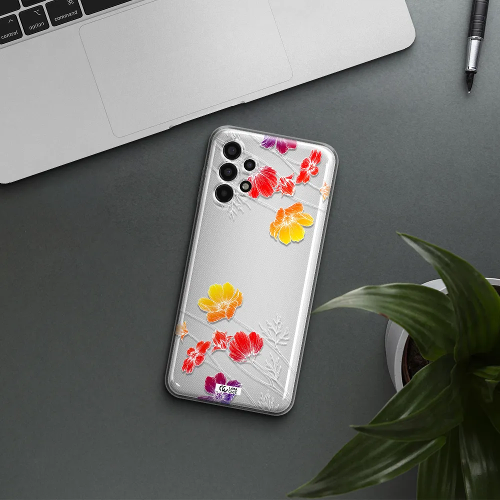 Hibiscus Flower Samsung A13 4g Clear TPU Case