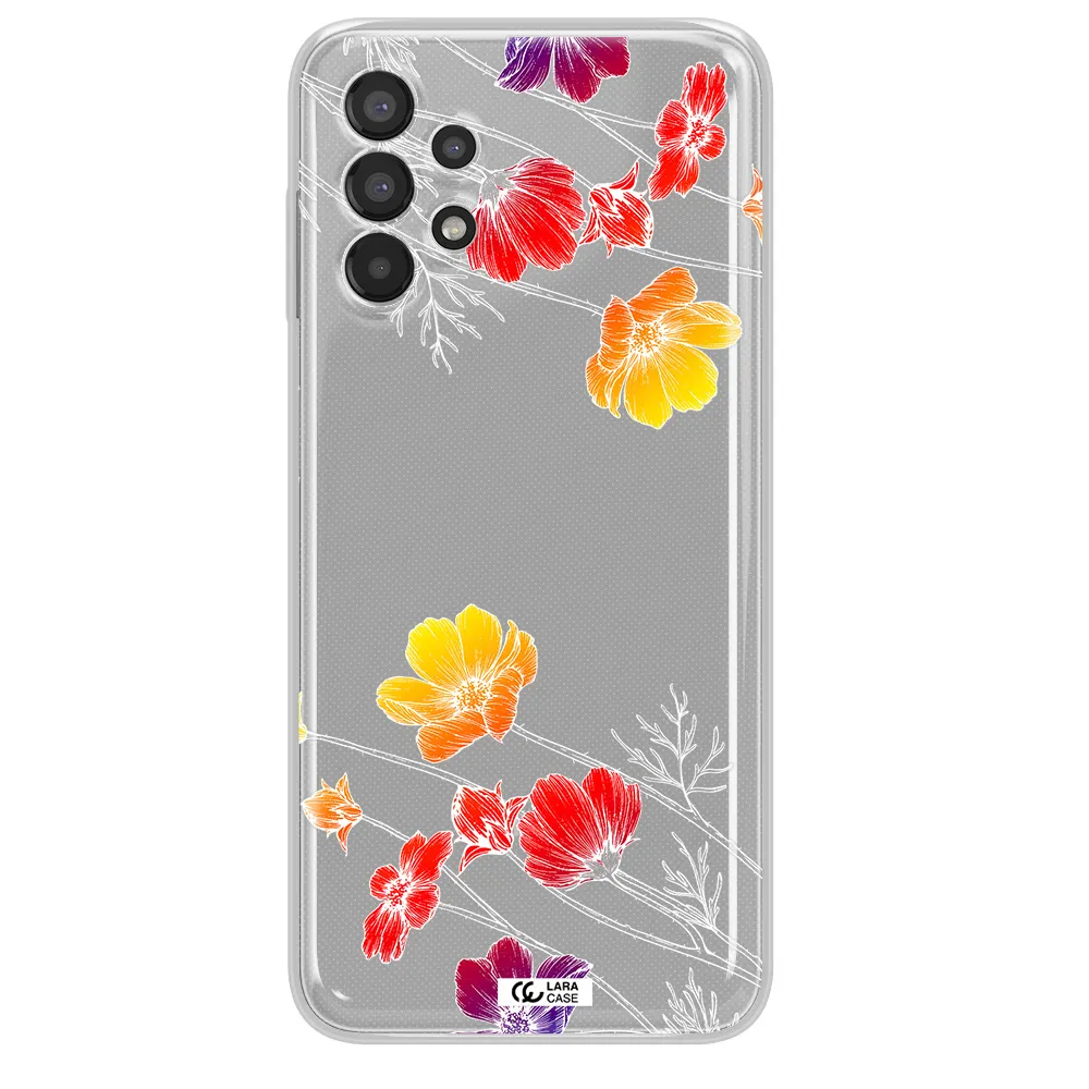 Hibiscus Flower Samsung A13 Clear TPU Case
