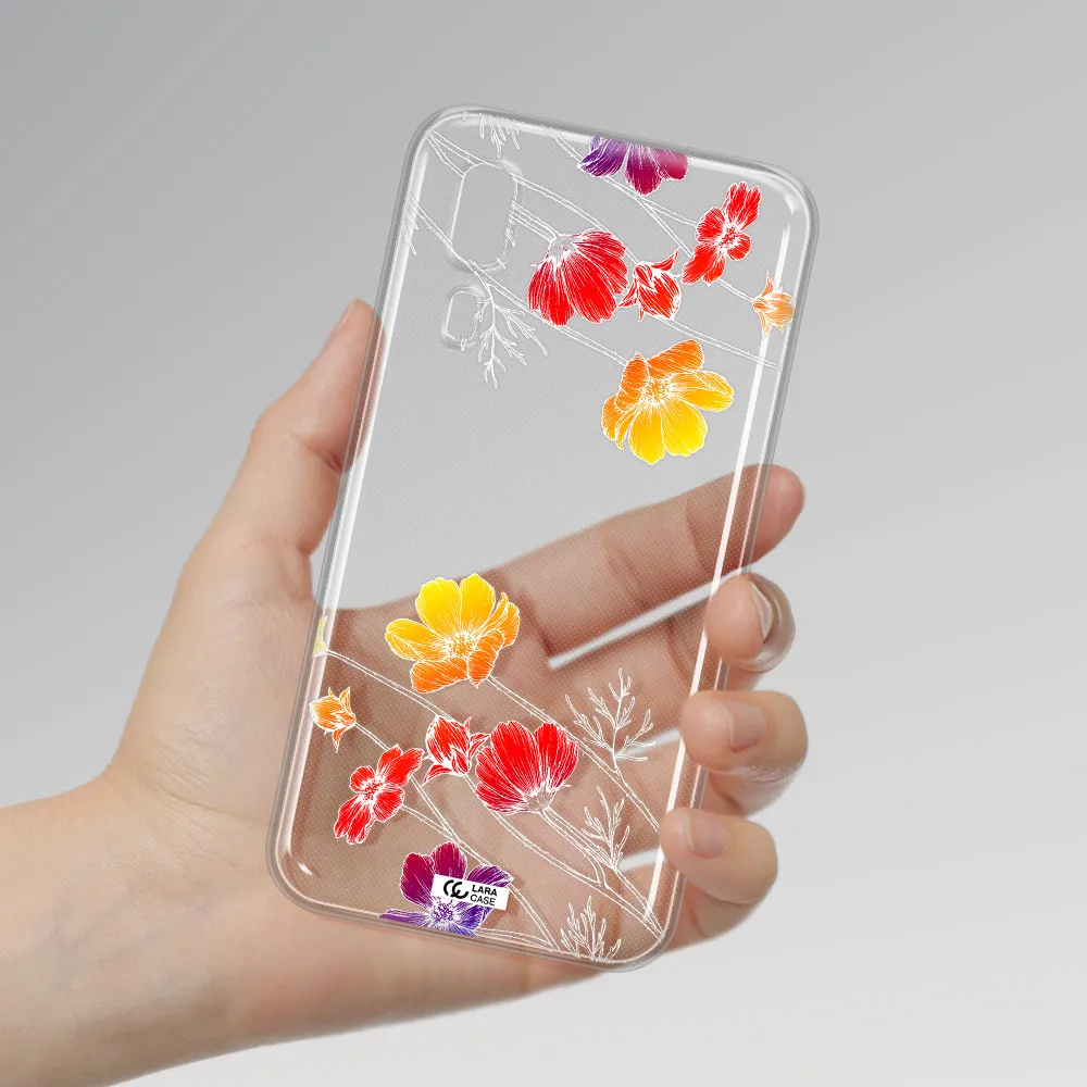 Hibiscus Flower Samsung A2 Core Clear TPU Case