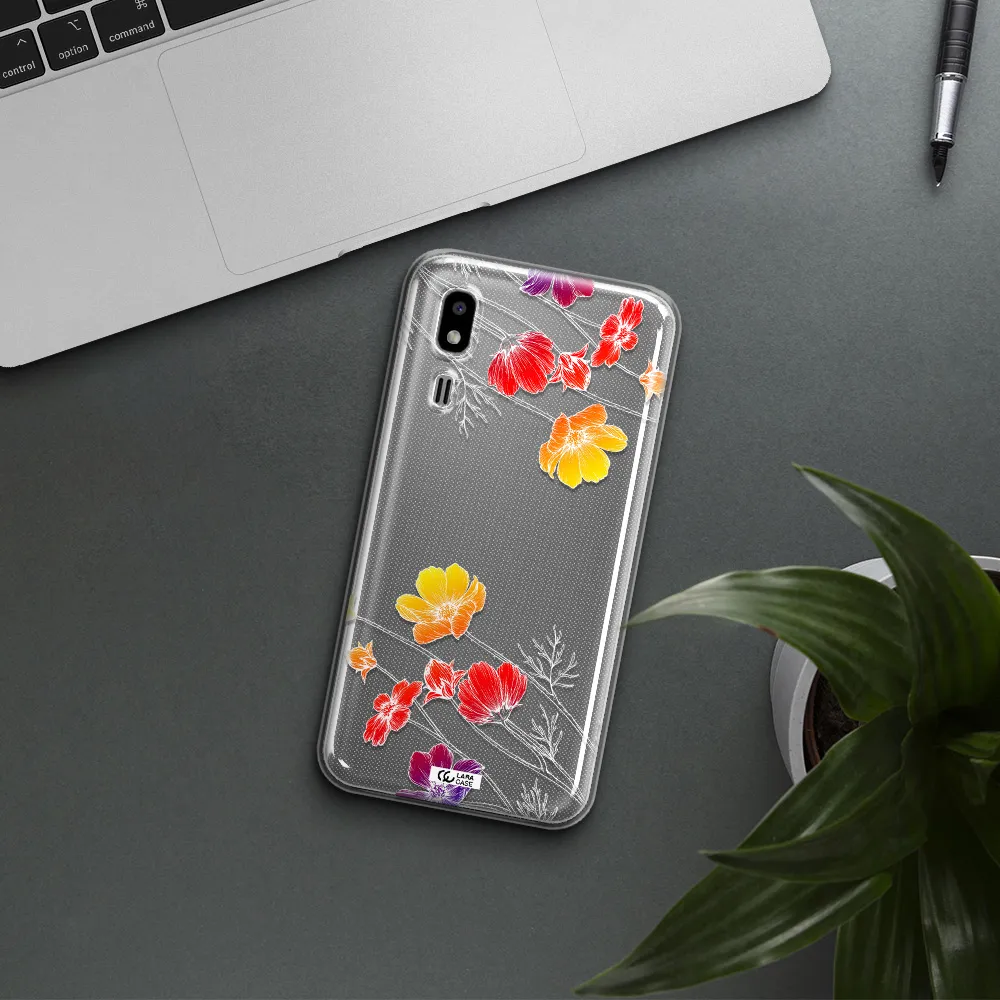 Hibiscus Flower Samsung A2 Core Clear TPU Case