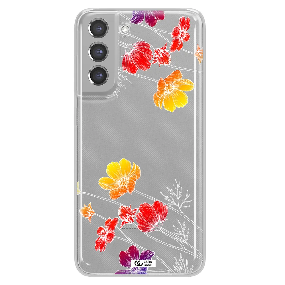 Hibiscus Flower Samsung A21 Fe Clear TPU Case